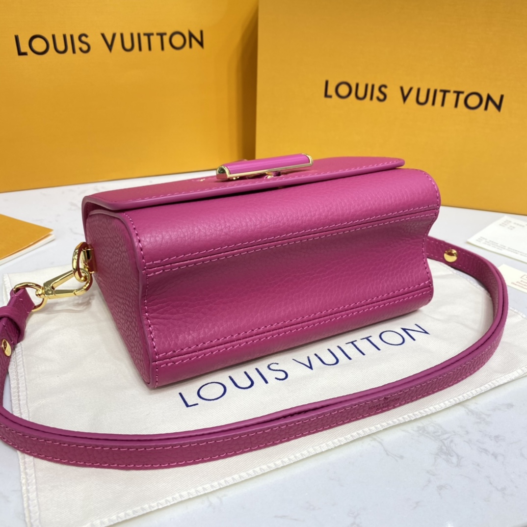 Louis Vuitton TWIST PM Handbag Taurillon Leather M58691 Pondichery Pink